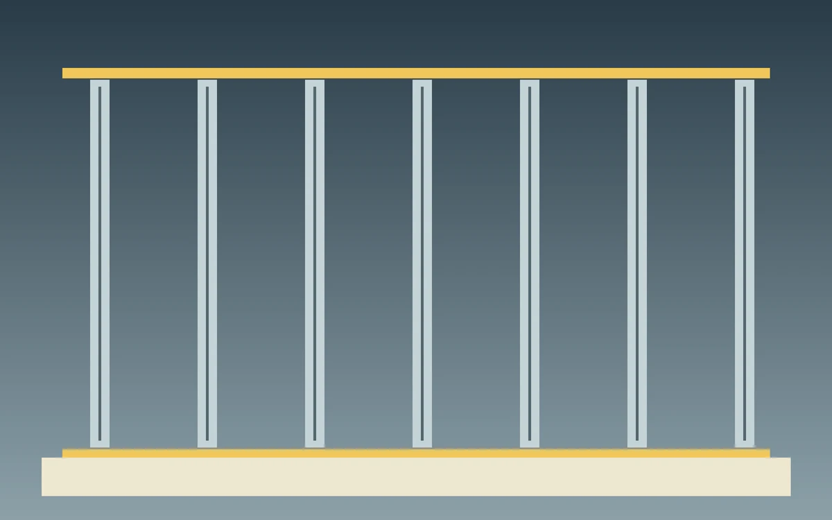 Illustration éditoriale d’une ossature de plafond autoportant