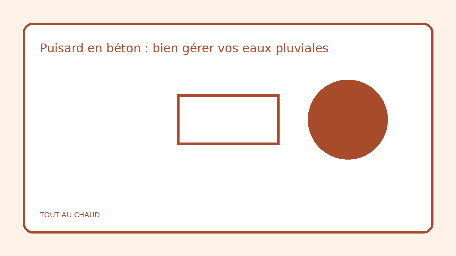 Puisard en béton : bien gérer vos eaux pluviales