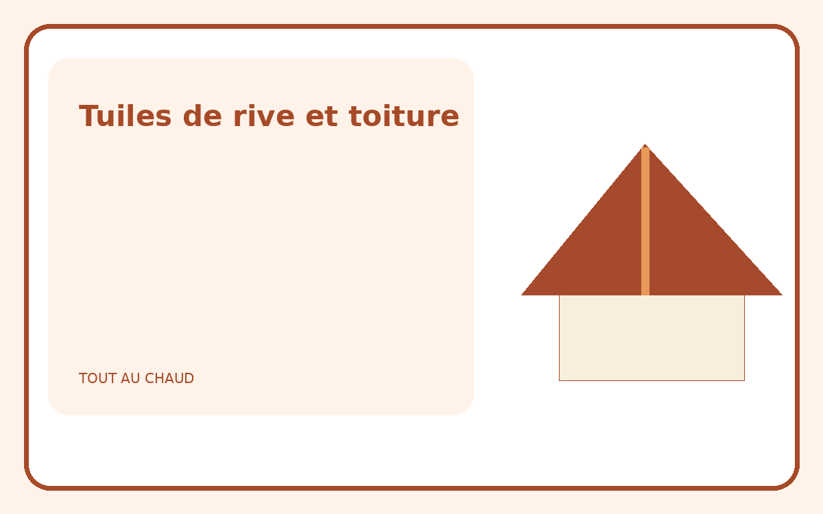 Illustration d’une toiture équipée de tuiles de rive
