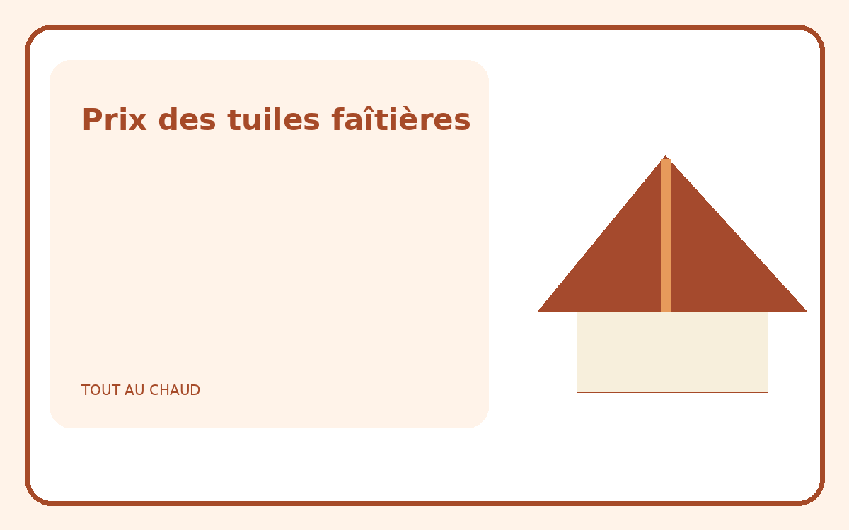 Illustration d’un faîtage en tuiles de terre cuite