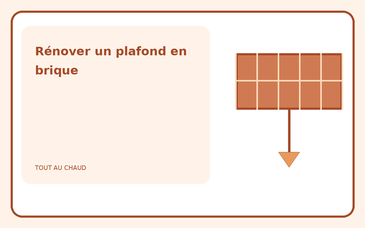 Illustration d’un plafond en briques plâtrières et d’une fixation