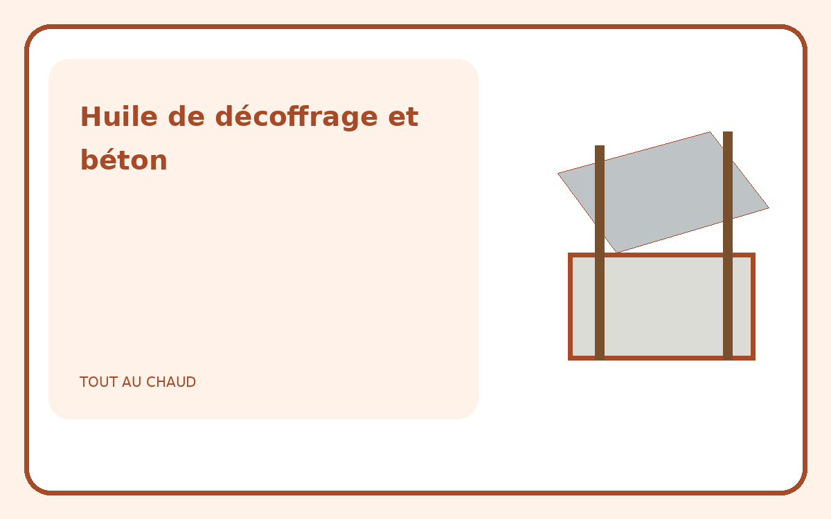 Illustration éditoriale d’un coffrage et d’un parement en béton