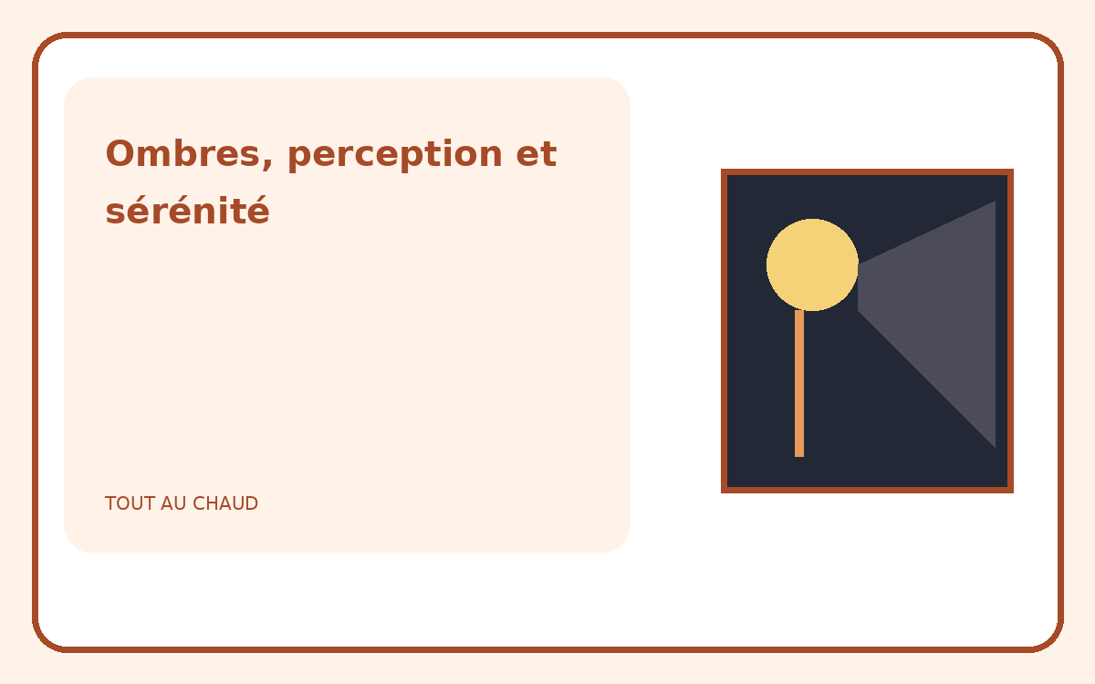 Illustration éditoriale d’une pièce sombre éclairée par une lampe